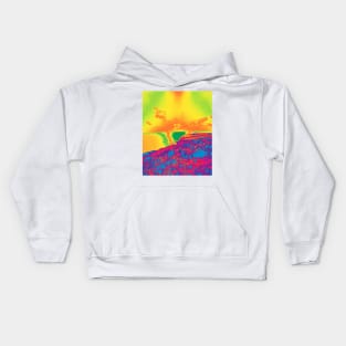 Psychedelic Coastline 1 Kids Hoodie